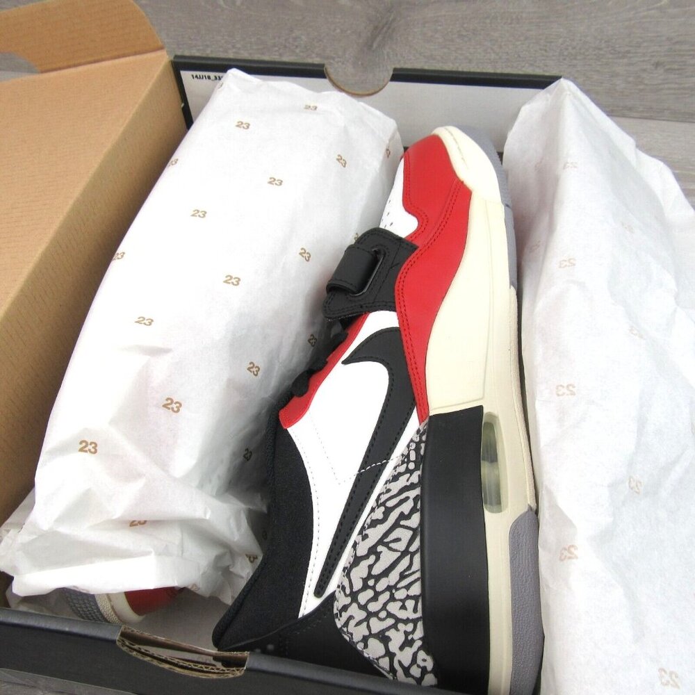 Air Jordan Legacy 312 Low Sneakers Men's Size 13 Black White Red NEW - Picture 13 of 15